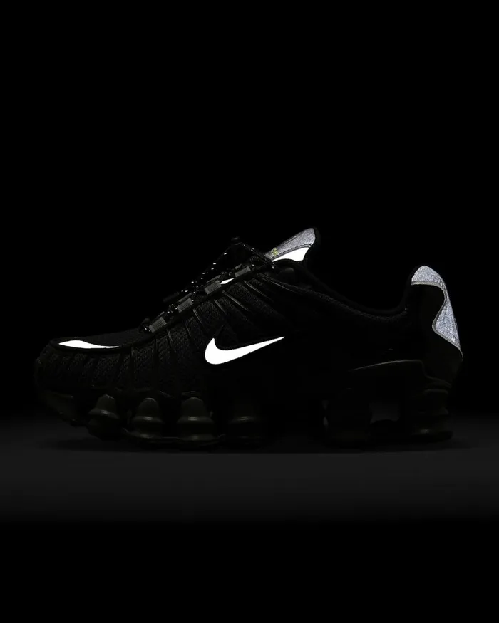 Women Nike All Shoes Shox TL Blackiron Greyhigh Voltagemetallic Silver