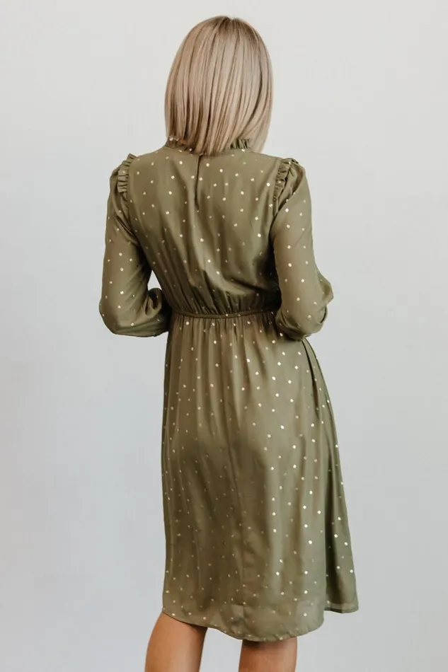 Women Nixon Pintuck Ruffle Midi Dress Green Baltic Born Midi Dresses Women Nixon Pintuck Ruffle Midi Dress Green Baltic Born Midi Dresses