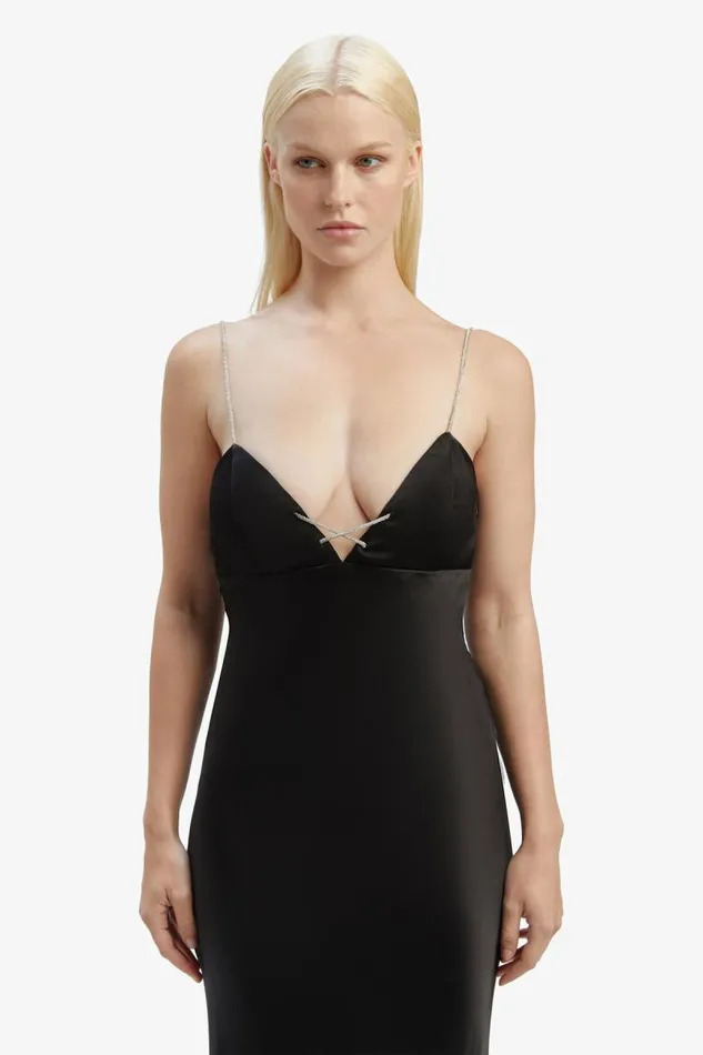 Women Occasion Dresses Bardot Lili Midi Dress In Black Black Women Occasion Dresses Bardot Lili Midi Dress In Black Black