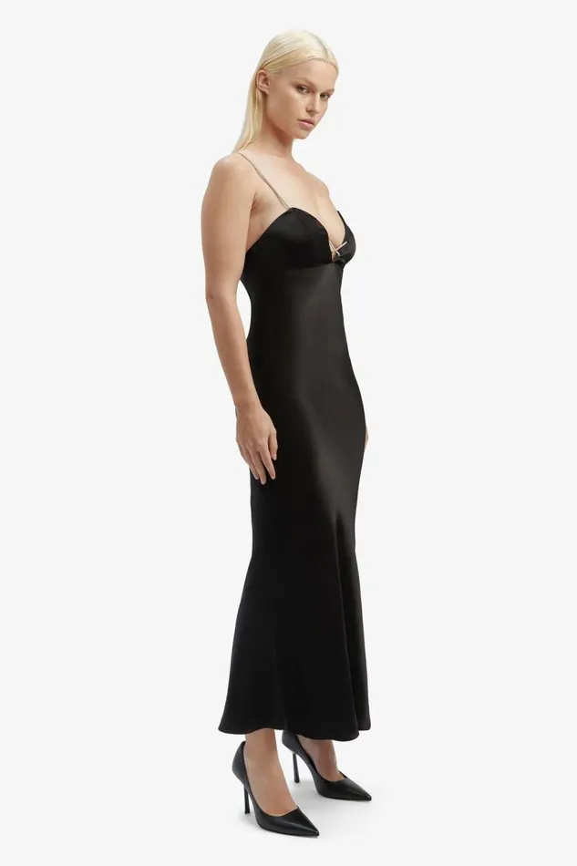 Women Occasion Dresses Bardot Lili Midi Dress In Black Black Women Occasion Dresses Bardot Lili Midi Dress In Black Black