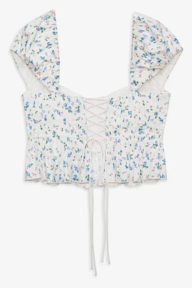 Women Opal Floral Blouse Ivory For Love and Lemons Tops Women Opal Floral Blouse Ivory For Love and Lemons Tops