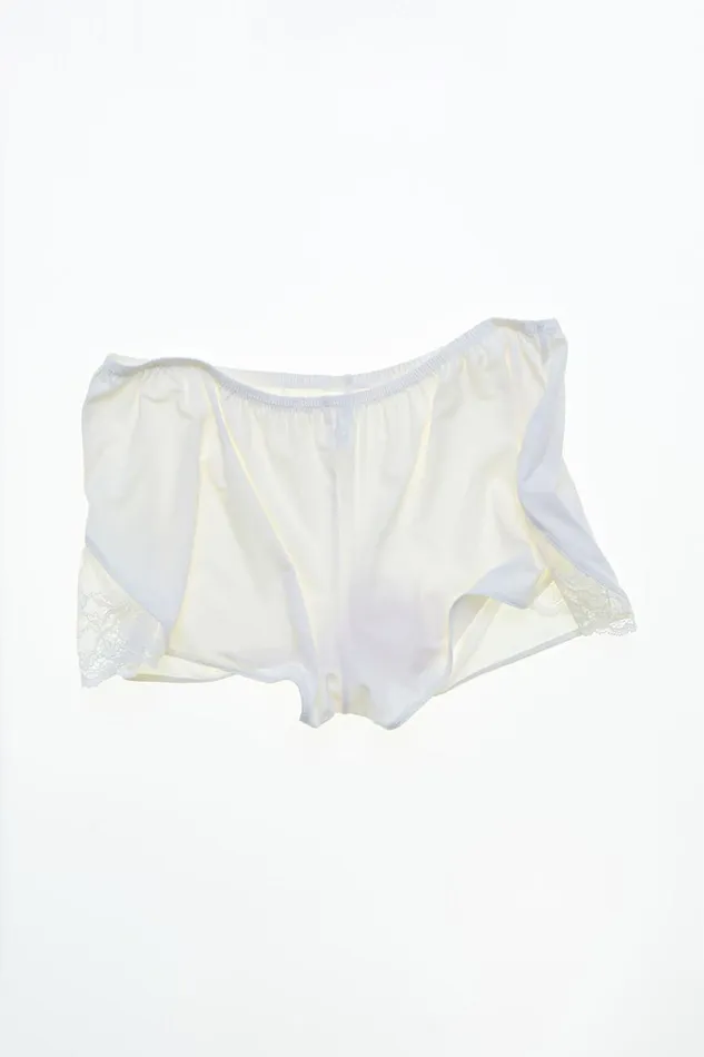 Women Pajamas Cotton On Soft Lounge Lace Trim Short Whisper White