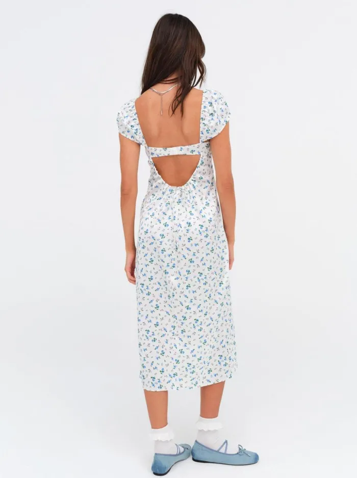 Women Paloma Midi Slip Dress Blue For Love and Lemons Dresses Women Paloma Midi Slip Dress Blue For Love and Lemons Dresses
