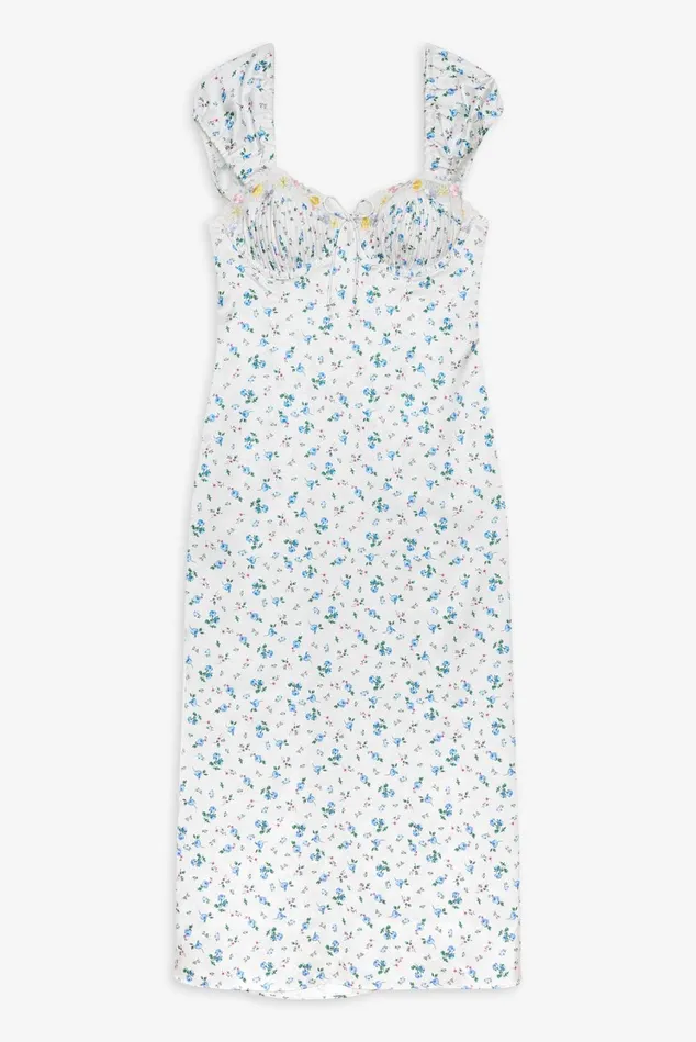 Women Paloma Midi Slip Dress Blue For Love and Lemons Dresses Women Paloma Midi Slip Dress Blue For Love and Lemons Dresses