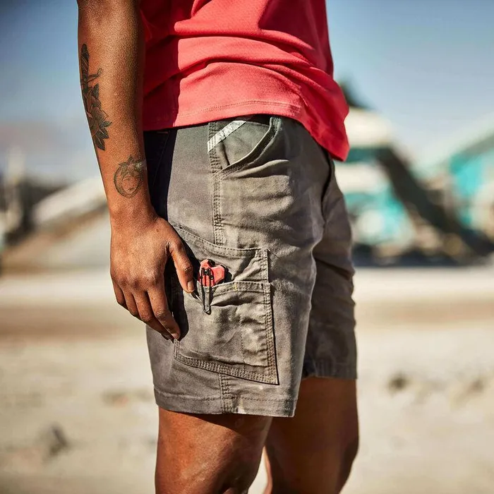 Women Pants and Shorts Ariat Rebar DuraStretch Made Tough Short Rebar Grey Women Pants and Shorts Ariat Rebar DuraStretch Made Tough Short Rebar Grey