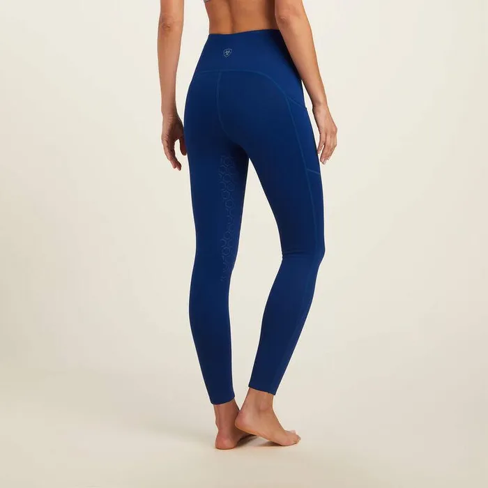 Women Pants and Shorts Ariat Venture Thermal Half Grip Tight Estate Blue Women Pants and Shorts Ariat Venture Thermal Half Grip Tight Estate Blue