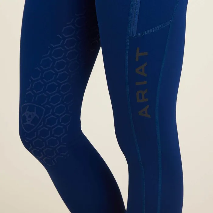Women Pants and Shorts Ariat Venture Thermal Half Grip Tight Estate Blue Women Pants and Shorts Ariat Venture Thermal Half Grip Tight Estate Blue