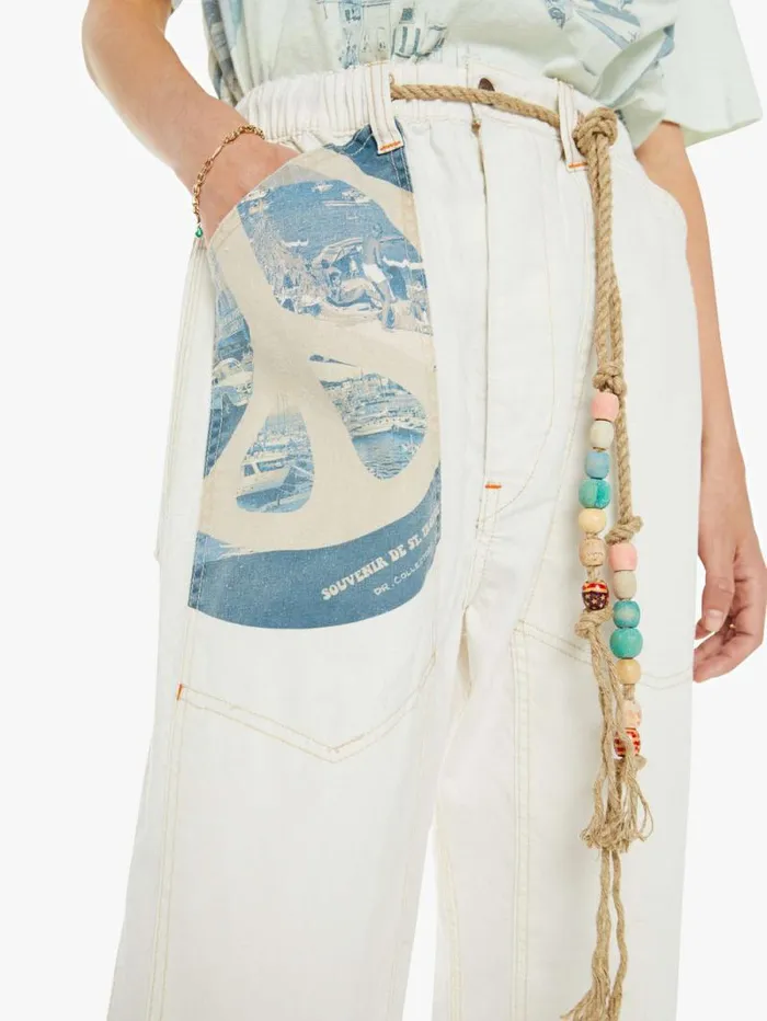 Women Pants Mother Denim P71 Carpenter Pant St Tropez