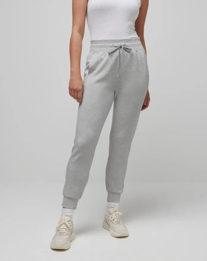 Women Pants TravisMathew SKYLOFT SOFT JOGGER Heather Light Grey