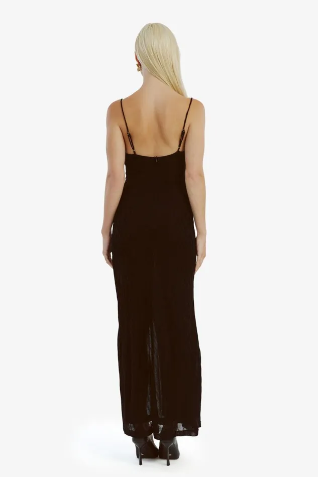 Women Party Dresses Bardot Faro Knit Maxi Dress In Black Black Women Party Dresses Bardot Faro Knit Maxi Dress In Black Black