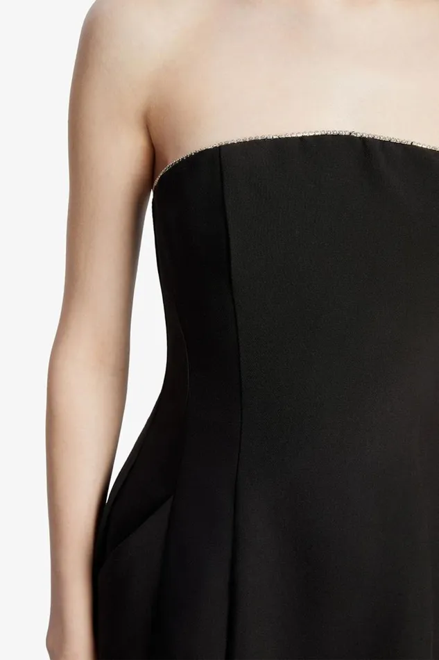 Women Party Dresses Bardot Karoline Trim Hourglass Dress In Black Black Women Party Dresses Bardot Karoline Trim Hourglass Dress In Black Black