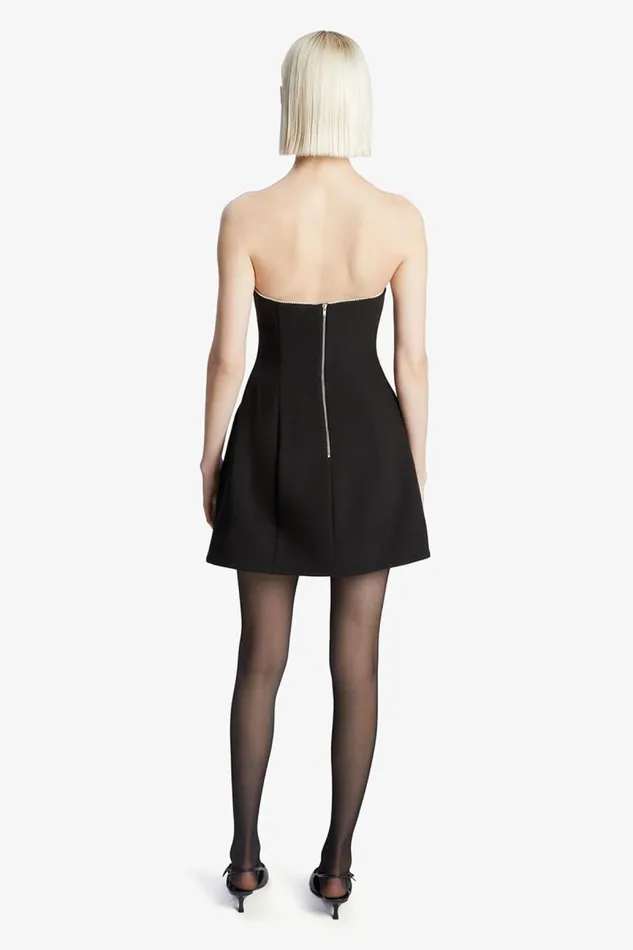 Women Party Dresses Bardot Karoline Trim Hourglass Dress In Black Black Women Party Dresses Bardot Karoline Trim Hourglass Dress In Black Black