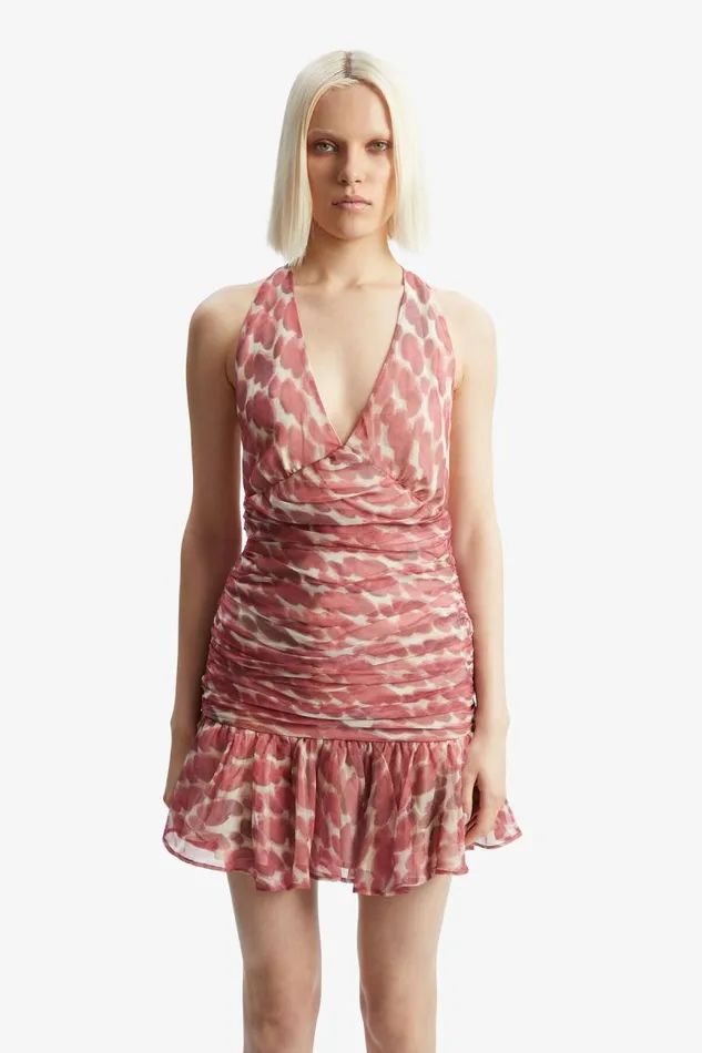 Women Party Dresses Bardot Mave Halter Neck Mini Dress In Red Spot Red Spot Women Party Dresses Bardot Mave Halter Neck Mini Dress In Red Spot Red Spot