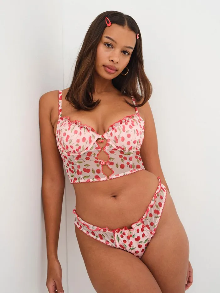 Women Preston Cheeky Panty Pink For Love and Lemons Lingerie