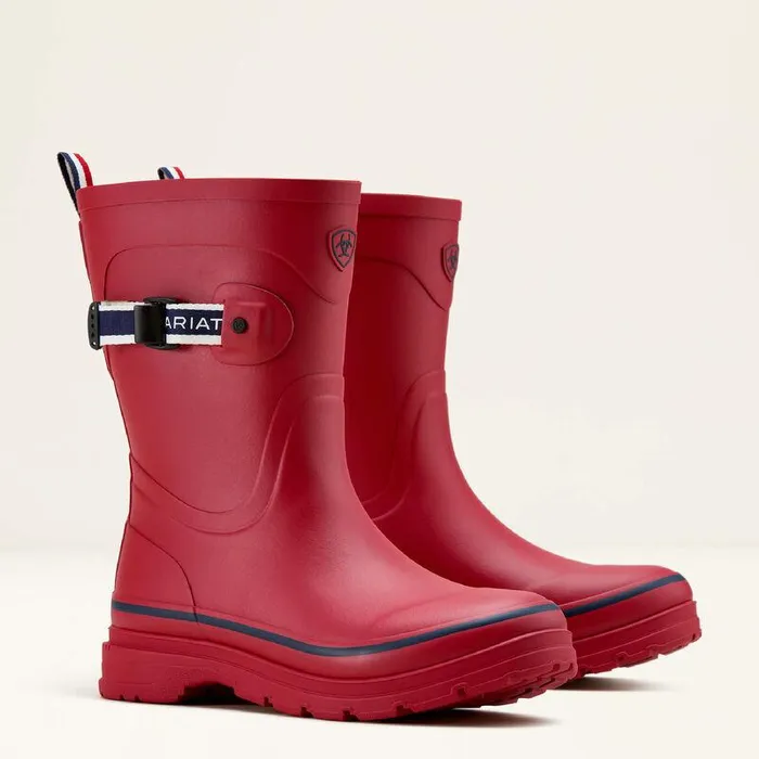 Women Rain Boots Ariat Kelmarsh Mid Rubber Boot Team Rednavy Women Rain Boots Ariat Kelmarsh Mid Rubber Boot Team Rednavy