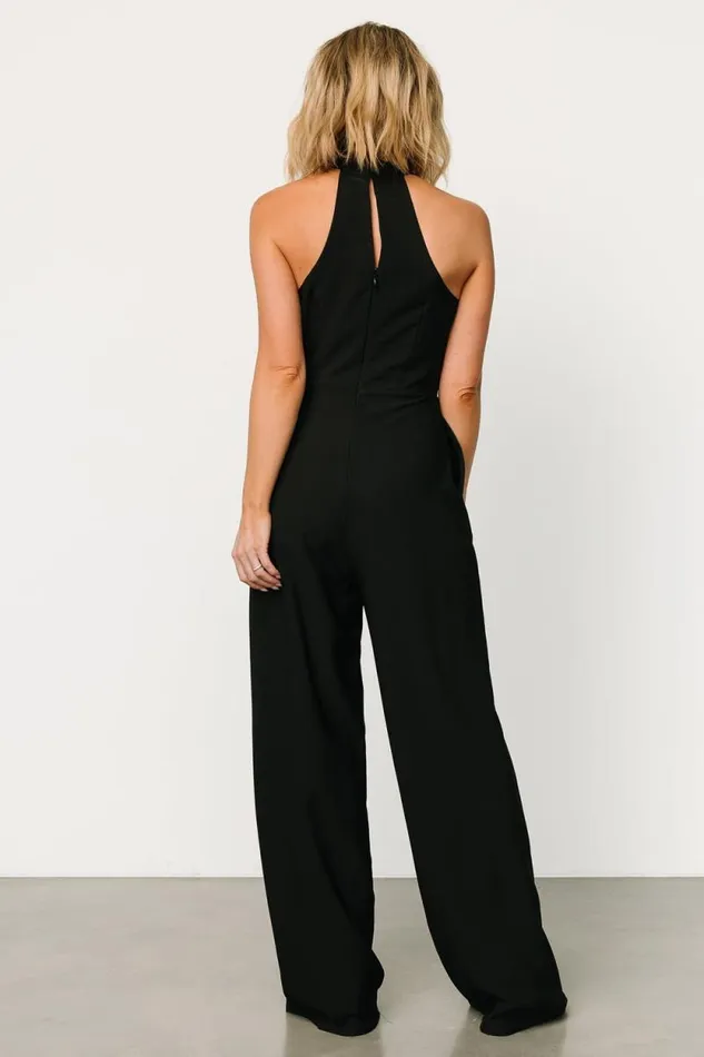 Women Raya Halter Jumpsuit Black Baltic Born Jumpsuits and Rompers Women Raya Halter Jumpsuit Black Baltic Born Jumpsuits and Rompers