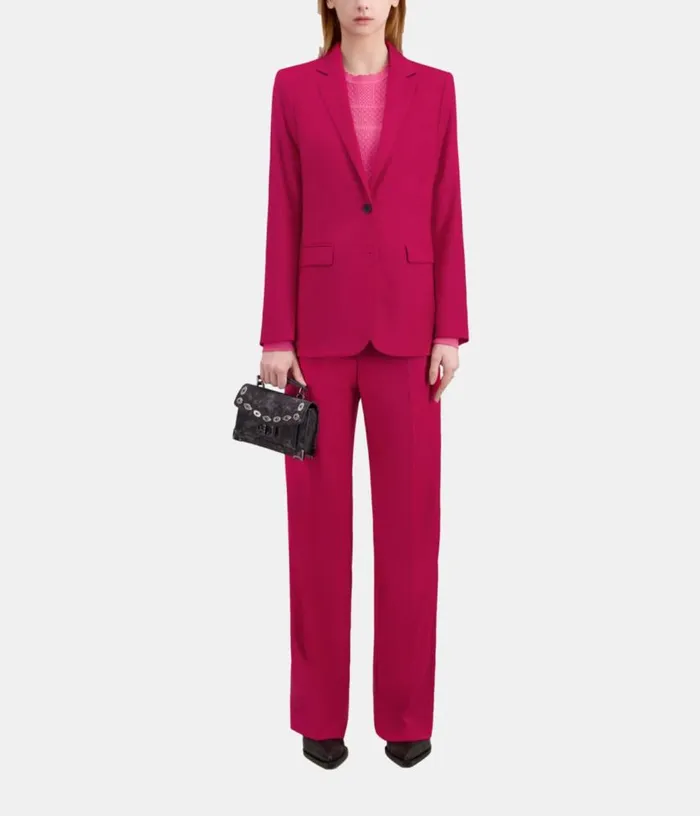 Women Red Wool Suit Jacket THE KOOPLES Blazers and Suits
