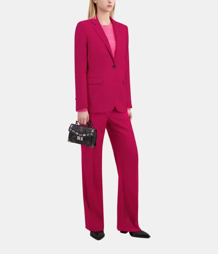 Women Red Wool Suit Jacket THE KOOPLES Blazers and Suits