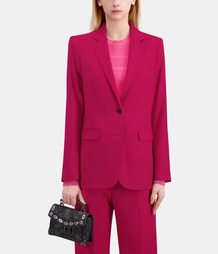 Women Red Wool Suit Jacket THE KOOPLES Blazers and Suits