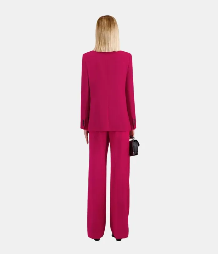 Women Red Wool Suit Jacket THE KOOPLES Blazers and Suits