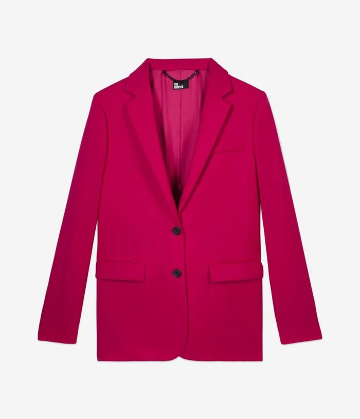 Women Red Wool Suit Jacket THE KOOPLES Blazers and Suits