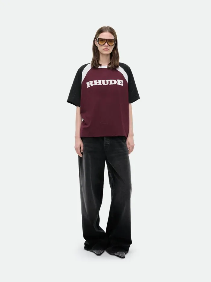 Women Rhude Tops RACING LOGO MESH SHIRT Multi
