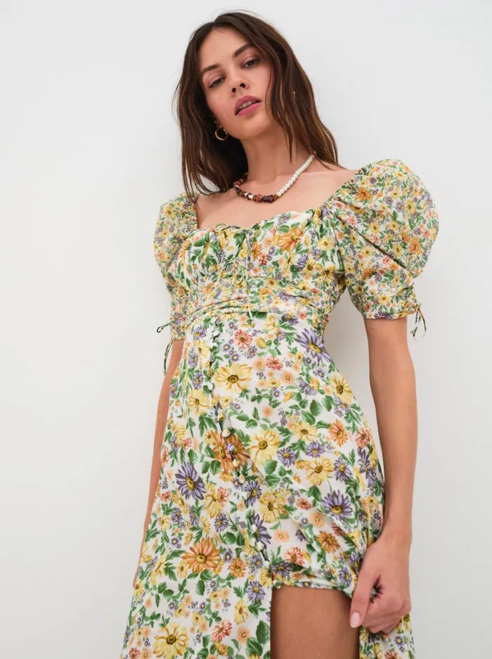 Women Riley Midi Dress Green For Love and Lemons Dresses Women Riley Midi Dress Green For Love and Lemons Dresses
