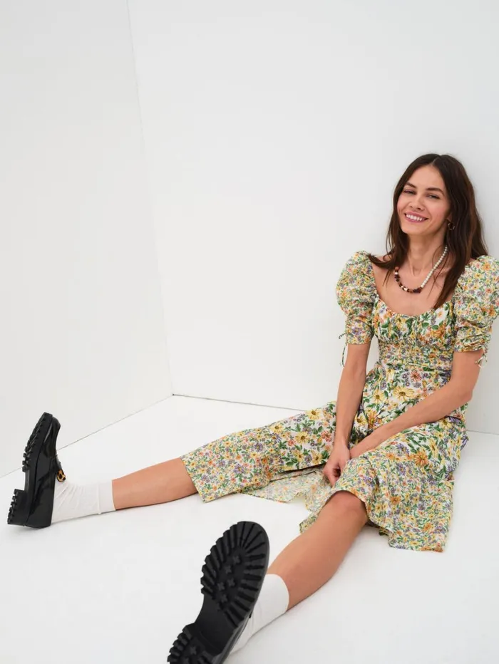 Women Riley Midi Dress Green For Love and Lemons Dresses Women Riley Midi Dress Green For Love and Lemons Dresses