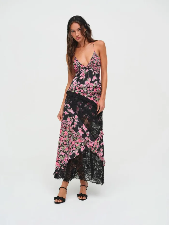 Women Rosalyn Maxi Dress Black For Love and Lemons Dresses