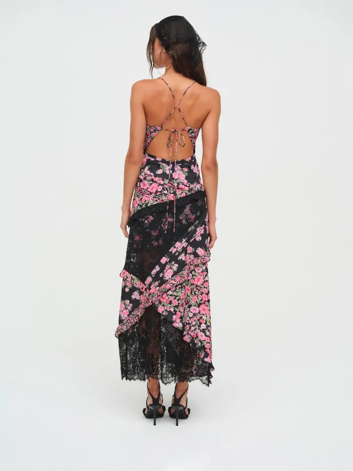 Women Rosalyn Maxi Dress Black For Love and Lemons Dresses