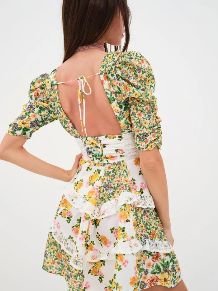 Women Rosalyn Mini Dress Green For Love and Lemons Dresses