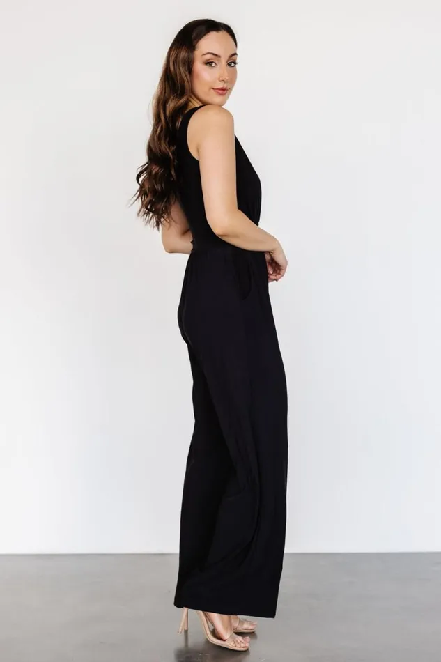 Women Rudie Sleeveless Jumpsuit Black Baltic Born Jumpsuits and Rompers