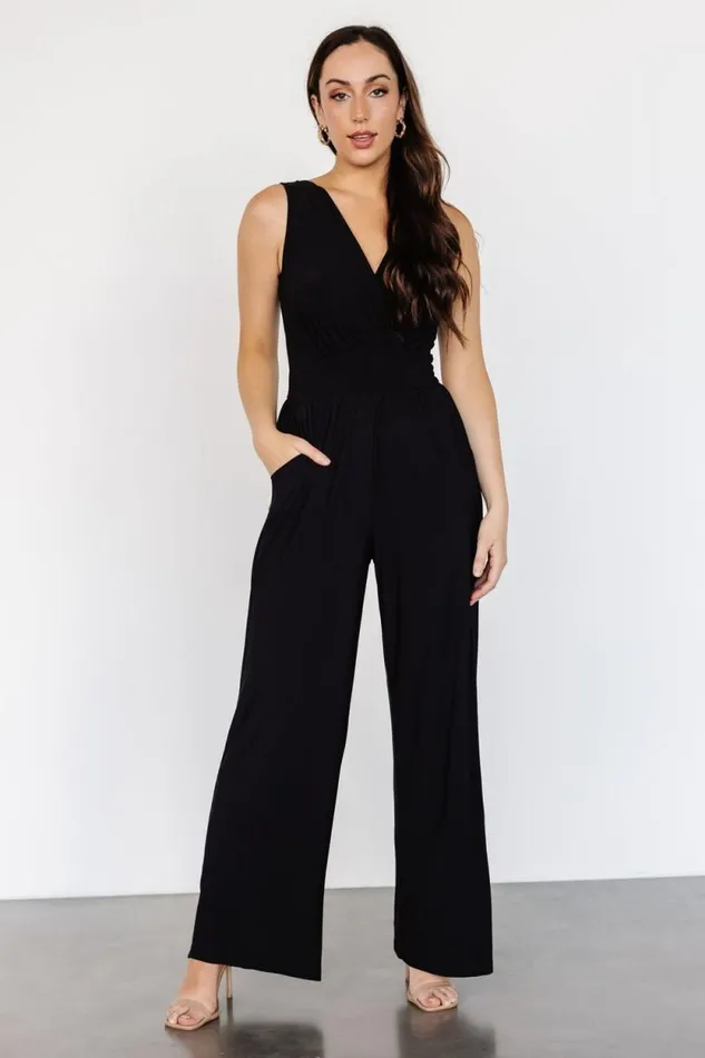 Women Rudie Sleeveless Jumpsuit Black Baltic Born Jumpsuits and Rompers