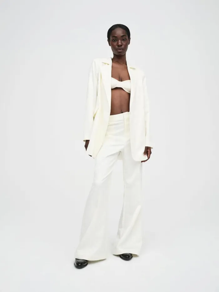 Women Ruth WideLeg Pant White For Love and Lemons Bottoms