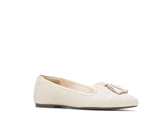 Women Sadie Tassel SlipOn Eggnog Cobra Leather Flats and SlipOns Hush Puppies Women Sadie Tassel SlipOn Eggnog Cobra Leather Flats and SlipOns Hush Puppies