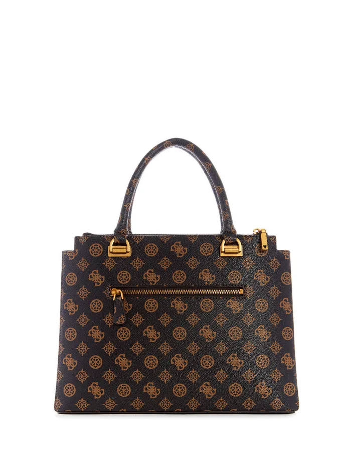 Women Satchel GUESS Brown Centre Stage Status Satchel