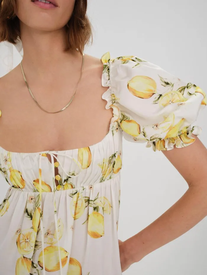 Women Serafina Mini Dress Yellow For Love and Lemons Dresses Women Serafina Mini Dress Yellow For Love and Lemons Dresses
