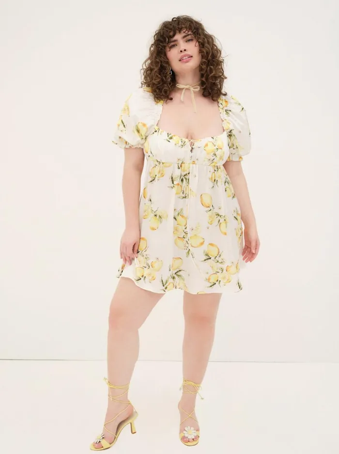 Women Serafina Mini Dress Yellow For Love and Lemons Dresses Women Serafina Mini Dress Yellow For Love and Lemons Dresses
