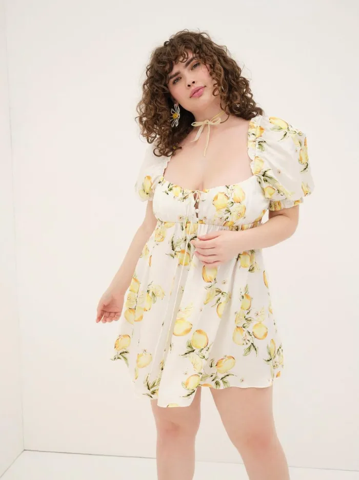 Women Serafina Mini Dress Yellow For Love and Lemons Dresses Women Serafina Mini Dress Yellow For Love and Lemons Dresses