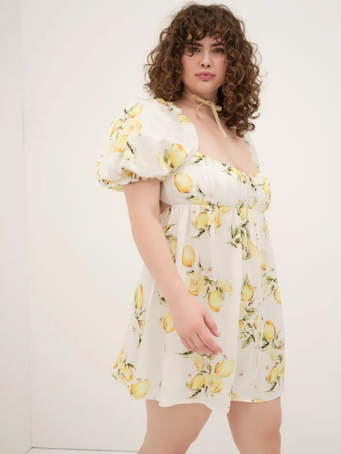 Women Serafina Mini Dress Yellow For Love and Lemons Dresses Women Serafina Mini Dress Yellow For Love and Lemons Dresses