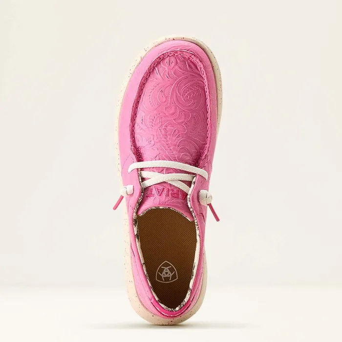 Women Shoes and Sneakers Ariat Hilo Shoe Hot Pink Floral Emboss