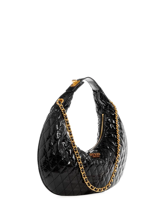 Women Shoulder Bag GUESS Black Dema Hobo Shoulder Bag Women Shoulder Bag GUESS Black Dema Hobo Shoulder Bag