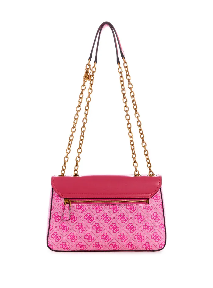 Women Shoulder Bag GUESS Pink Rossana Convertible Crossbody Bag Women Shoulder Bag GUESS Pink Rossana Convertible Crossbody Bag