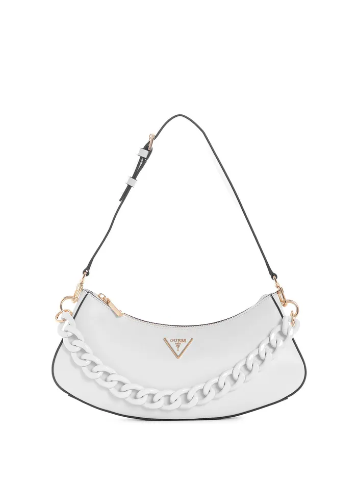 Women Shoulder Bag GUESS White Corina Shoulder Bag
