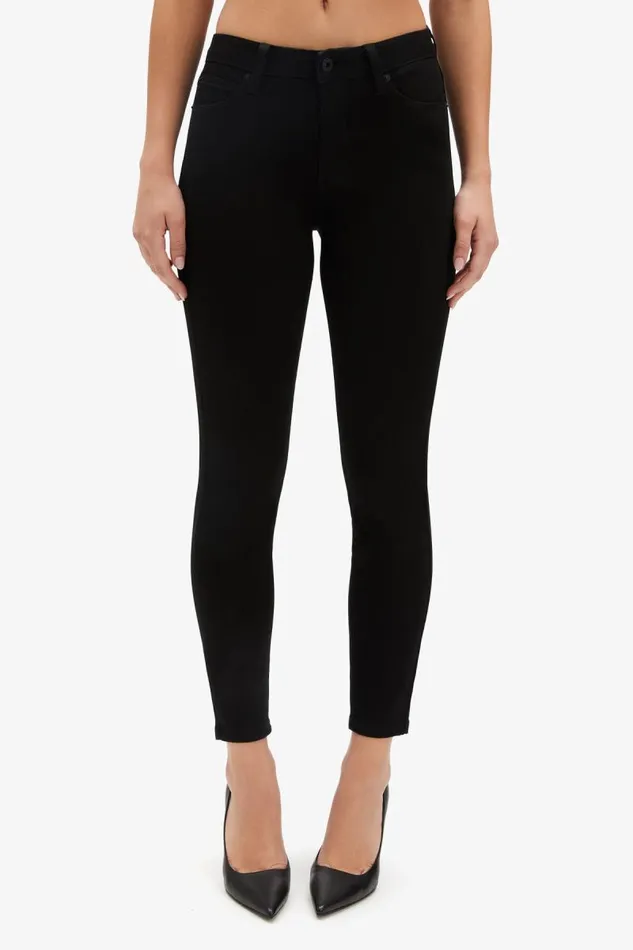 Women Skinny Jean Bardot Bella Mid Rise Jeans In Black Black Women Skinny Jean Bardot Bella Mid Rise Jeans In Black Black