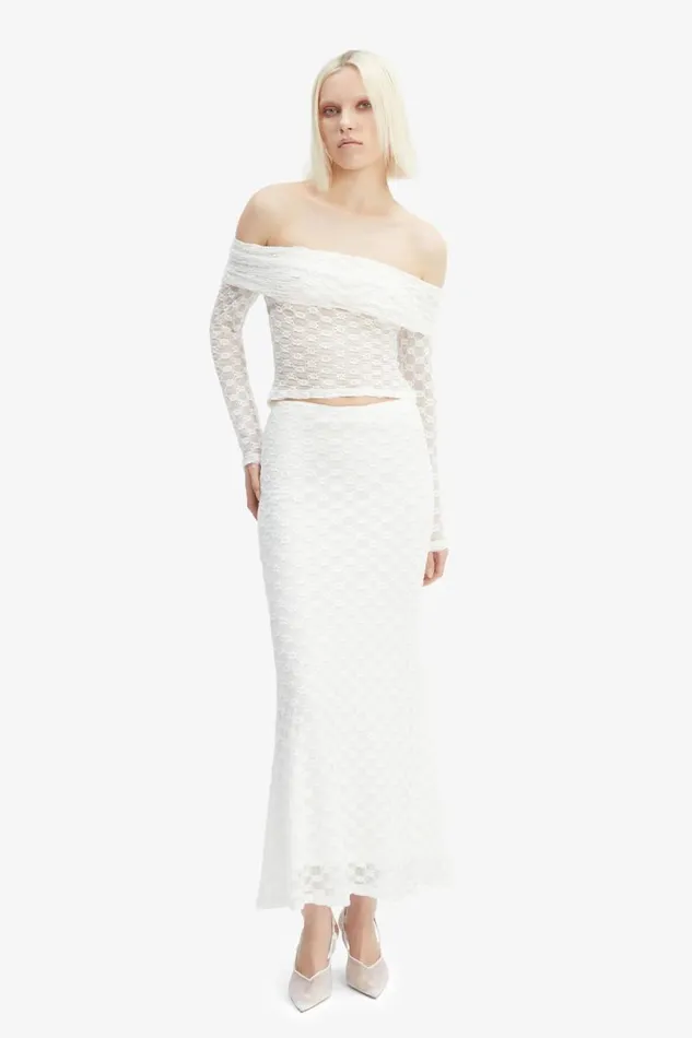 Women Skirts Bardot Adoni Mid Rise Maxi Skirt In Orchid White Orchid White Women Skirts Bardot Adoni Mid Rise Maxi Skirt In Orchid White Orchid White
