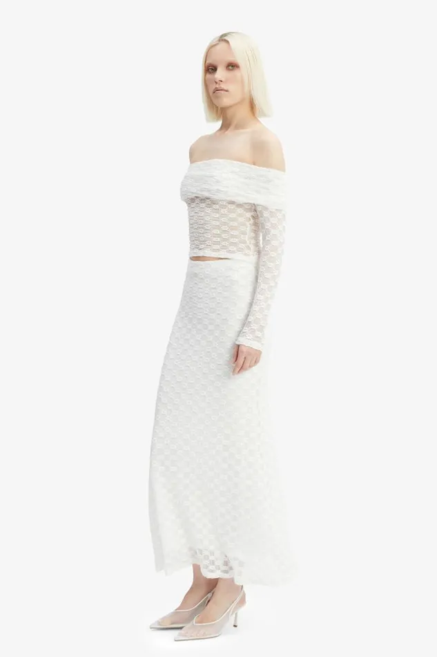 Women Skirts Bardot Adoni Mid Rise Maxi Skirt In Orchid White Orchid White Women Skirts Bardot Adoni Mid Rise Maxi Skirt In Orchid White Orchid White