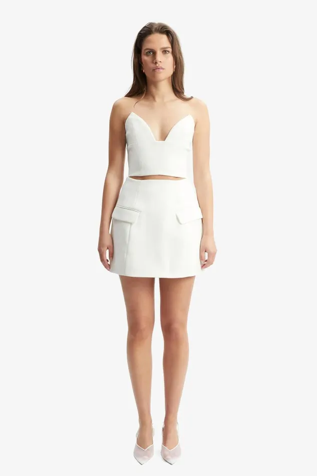 Women Skirts Bardot Delphi Hourglass Mini Skirt In Orchid White Orchid White Women Skirts Bardot Delphi Hourglass Mini Skirt In Orchid White Orchid White