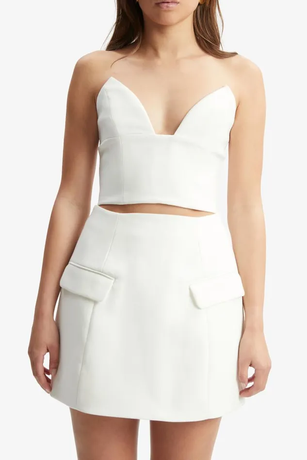 Women Skirts Bardot Delphi Hourglass Mini Skirt In Orchid White Orchid White Women Skirts Bardot Delphi Hourglass Mini Skirt In Orchid White Orchid White
