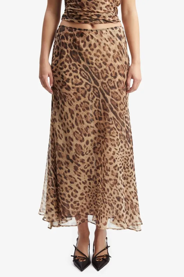 Women Skirts Bardot Monroe Maxi Skirt In Brown Leopard Brown Leopard Women Skirts Bardot Monroe Maxi Skirt In Brown Leopard Brown Leopard